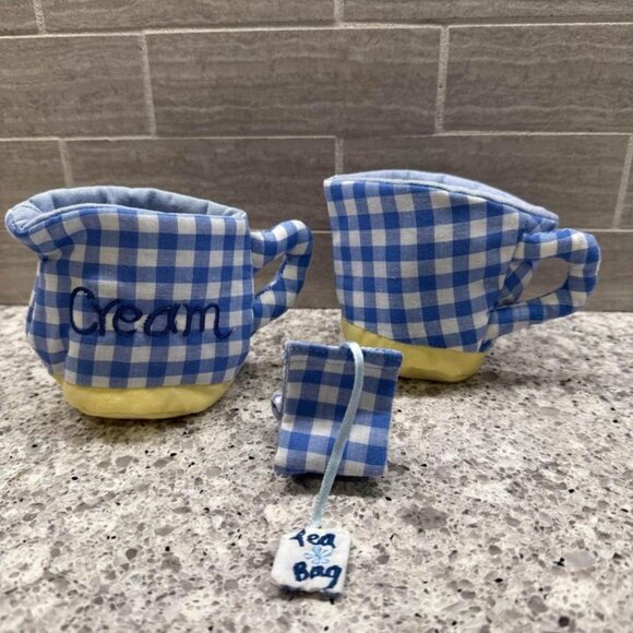 Pottery Barn Kids‎ Fabric/Cloth Dishes for Soft Play-Pots and Pans and Tea Set - Picture 5 of 10